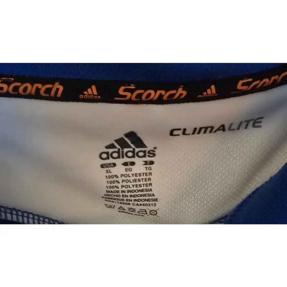 Adidas UCLA Bruins Mens XL ClimaLite Scorch 1/4 Zip Pullover Blue NWOT NEW